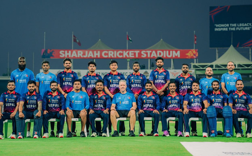 नेपाल क्रिकेट टोली ICC T20 World Cup चयनपछि अभ्यास गर्दै